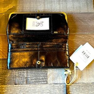 Hobo Wind Black 100% Leather Wallet